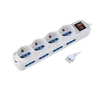 203081 PROLUNGA 1,5M MULTIPLA 12 POSTI CIABATTA 16A - 8 PRESE 16A + 4 SCHUKO