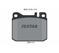 2034110 TEXTAR Kit pastiglie freno, Freno a disco per MERCEDES-BENZ