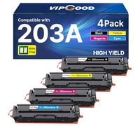 203A 203X MFP M281fdw Cartuccia toner CF540A CF541A CF542A CF543A 4-Pack | Compatibile per HP 203A CF540A 203X Toner per LaserJet Pro MFP M281fdw CF540A CF541A CF542A CF543A Nero Ciano Giallo Magenta
