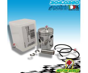 204.0260 PISTONE COMPLETO POLINI PIAGGIO-CIAO-SI D.43MM SPINOTTO D.10 (2040260)