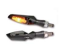 204-137 Koso Winker Luce LED Mars Nero Metallo, Vetro Colorato, Moto, 1 Paio