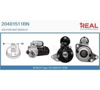 20401511BN REAL Motorino d'avviamento per AUDI,FORD,SEAT,SKODA,VW