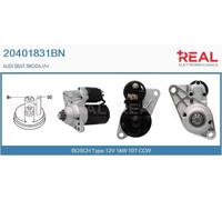 20401831BN REAL Motorino d'avviamento per AUDI,SEAT,SKODA,VW