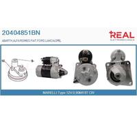 20404851BN REAL Motorino d'avviamento per ABARTH,ALFA ROMEO,FIAT,FORD,LANCIA,OPE