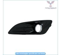 Griglia Fendinebbia Nera Lucida Con Bordo Cromato Per FORD FIESTA Dx 2013-2017