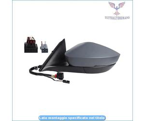 20421PPQ Specchio Retrovisore Dx Destro 8+2 Pin per Skoda OCTAVIA 2020/07>