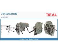 20432531BN REAL Motorino d'avviamento per LAND ROVER