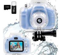 (2044) Fotocamera digitale subacquea impermeabile per bambini con schermo IPS da 2 pollici X200 HD per