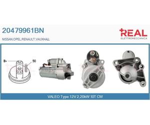 20479961BN REAL Motorino d'avviamento per NISSAN,OPEL,RENAULT,VAUXHALL