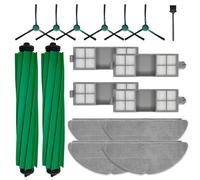 205 Combo Ricambio per Roomba 205 DustCompactor Combo | Kit Accessori 17 Pezzi: 2 Spazzole Principali, 6 Spazzole Laterali, 4 Filtri, 4 Panni Mop, 1 Strumento di Pulizia