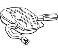 215 CV SILENZIATORE POSTERIORE PER VOLVO V70 III 135 D5 KW 158 CV 215