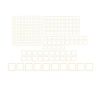 205 Pcs Unfinished Wood Frames | 5 Sizes Hollow Wood Pendants for DIY Crafts/Christmas Decorations/Greeting Cards | Easy Dyeing Poplar Board for Craft Projects