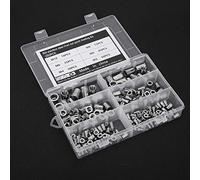 205 Pezzi Kit Combinazione Decorazioni in Scatola Dadi Rivetti Assortimento Decorato Decorazione Ornamento Decorativo Dadi Rivetti per M3 M10, Inserti Filettati per Dadi Rivetti