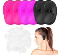 206 tinture per capelli usa e getta per orecchie con protezione impermeabile, design ergonomico regolabile, struttura resistente, ideale per il bagno quotidiano, la toelettatura e la cura personale di
