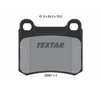 2068701 TEXTAR Kit pastiglie freno, Freno a disco per MERCEDES-BENZ