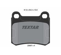 2068703 TEXTAR Kit pastiglie freno, Freno a disco per MERCEDES-BENZ