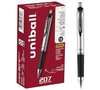 207 Impact Roller Ball Retractable Gel Pen, Black Ink, Bold