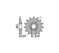 2077 PIGNONE TRASMISSIONE Z 16 P. 530 KAWASAKI 1100 ZR (ZRX1.100 C1-2 D1) 2000