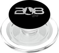 208 Boise Idaho Codice Area Mappa minimalista Art Boisean Local PopSockets PopGrip per MagSafe