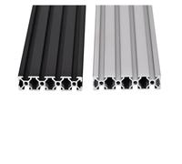 2080 V-Slot Aluminum Extrusion Profile 550-1500mm, 2Pcs - EU Standard Linear Rail Sliding V-Slot For CNC Router Machine And 3D Printer(Silver Anodized,1400mm)