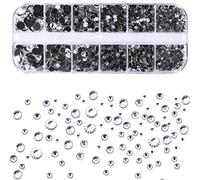 2088 Pezzi Strass Hotfix Strass Cristalli Strass Termoadesivi Decorazione per Artigianato fai da te Vestiti Scarpe Bag Card Crystal Transparent SS6 10 12 16 20 30