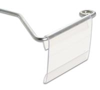 20885 Q.TA' 50 PORTAPREZZO PVC P/GANCIO FIG 23 TRASP 66X50 MM