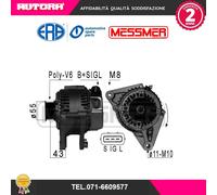209003A Alternatore 80 ampere (MARCA ERA)..