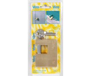 2096 Q.TA' 1 VIRO BL 507.7 LUCCHETTO FAI P/SERRANDA 90MM OTTONE