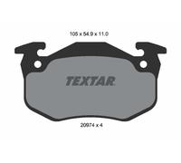2097401 TEXTAR Kit pastiglie freno, Freno a disco per CITROËN,CITROËN (DF-PSA),F