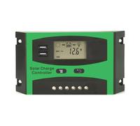 20A/30A PWM 12V/24V Regolatore Di Energia Solare Funzione LCD Dual USB Celle Solari Pannello Regolatore Di Carica Della Batteria Stabilizzatore Di Tensione Ampiamente Utilizzato(Green)
