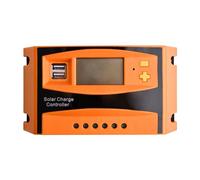 20A/30A PWM 12V/24V Regolatore Di Energia Solare Funzione LCD Dual USB Celle Solari Pannello Regolatore Di Carica Della Batteria Stabilizzatore Di Tensione Ampiamente Utilizzato(Orange)
