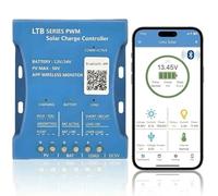 20A Bluetooth Caricatore Solare Controller 12V/24V Regolatore Intelligente Pannello Solare Statistiche di Ricarica Batteria Pwm Con Porta Usb 12V24V Batteria Al Piombo-Acido/Litio