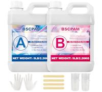20A Silicone per Stampi,4000ml Traslucido Silicone Liquido Mescolamento 1:1 Rapida Cura Gomma Siliconica per Stampi,DIY Sapone Artigianale,Candele