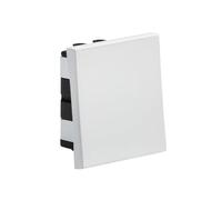 20AX 1G Intermedio modulare Wide Rocker Switch (50x50mm) - Bianco