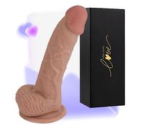 20cm D ḓ An le Îdo G G Nte Dídò Dònne Reali tico Dǐldò con Ventosa Fãllø Reálísticó Sīlicønè Mòrbidó D lḓ R alistico Éx Tòy Didó Nero