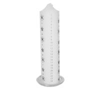 20cm Natale Advent Candela Con Neve Immagine Su Vetro Vassoio - Scegli Colore