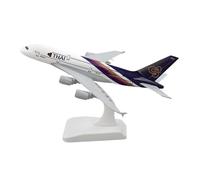 20cm per A380 modello di aeroplano in lega pressofusa giocattolo per la casa decorazione da scrivania ornamenti Set da gioco per hobby in miniatura