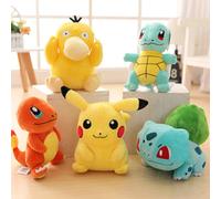 20CM Pokemon Peluche Bambola Pikachu Peluche per Bambini Charmander Squirtle Bulbasaur Jigglypuff Eevee Snorlax Lapras Bambini