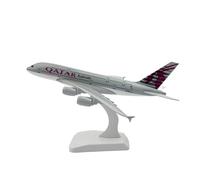 20CM Scala 1 400 A380 per aerei QATAR Airlines Aerei pressofusi con carrelli di atterraggio Modello in lega Playkit