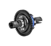 20CrMnTi Steel Main Gear 47T 1.0 + Alluminio 7075 Lega Centro Differenziale Completo per Arrma 1:8 KRATON 6S / Outcast/Talion/Notorious / 1:7 Mojave 6S / FIRETEAM/Big Rock - Blu