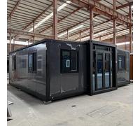 20FT 30FT 40FT pieghevole casa espandibile del contenitore, casa modulare portatile prefabbricata isolata impermeabile per il magazzino della cabina di soggiorno dell'ufficio temporaneo