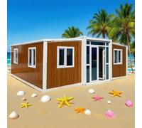 20ft 30ft Prefab Luxury House Prefab Modulare Cabina Pieghevole Container Home Comfort & Spazio sufficiente per uffici, alloggi, stazioni mediche, hotel e villa di vacanza