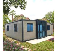 20ft 40ft espandibile contenitore casa prefabbricata minuscola mobile villa 2 camere da letto uffici durevole acciaio pieghevole casa per hotel all'aperto ville verande giardino villa