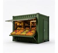 20ft/40ft Prefabbricato Pop-up Container Bar | Chiosco mobile moderno & caffetteria - ristorante modulare d'acciaio completamente isolato per i festival & i centri