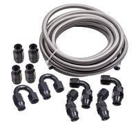 20FT AN-10 Olio Combustibile Intrecciato Del Gas Linea + Adattatore girevole Kit