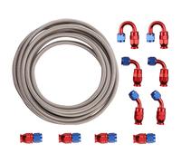 20FT AN 6 Fuel Line & Fitting Adapter Tubo Carburante Olio Tubo del Gas Linea