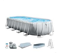 Intex 26798 Piscina Prisma Metal Frame Ovale Filtro A3 610X305X122H