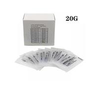 (20G) 100PCS Piercing Needles Pins Lot Surgical Steel Disposable Body Piercing Needles Sterilized Permanent Makeup Tattoo Needles Tool