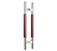 20inch/24inch/47inch Stainless Steel Handle Pull,Double Sided Push Pull Door Handle, for Hotel Office Kitchen Glass/Wooden Door, Wood-Like Texture Design(Silver,60cm/23.6in)