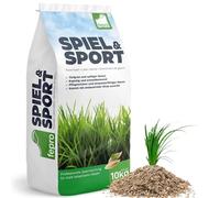 20kg Semi di erba per sport e gioco a germinazione rapida 800m², robusti, verde intenso, ideali per nuova semina e semina di rinforzo, semi di erba per prato primavera